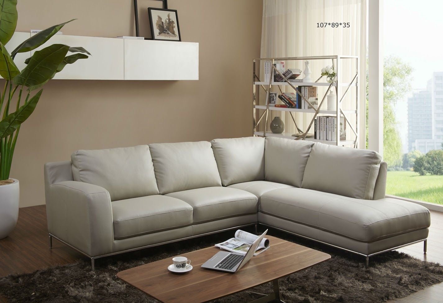 L-shaped sofa