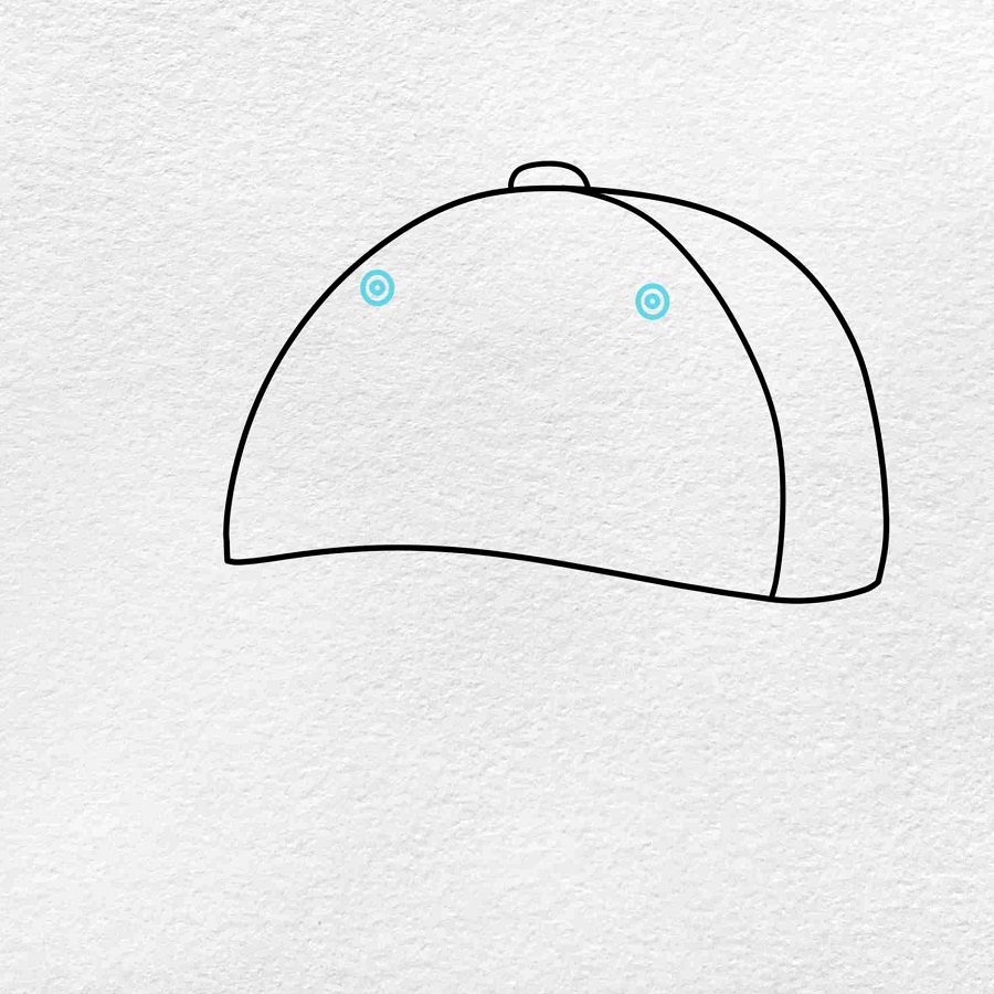 draw a baseball cap